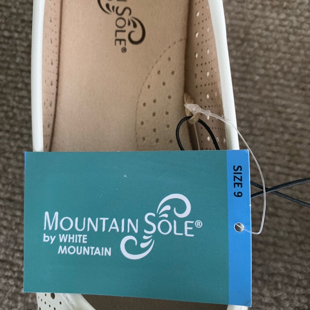 Mountain Sole by White Mountain White Perforated Flats with Bow - Picture 7 of 8
